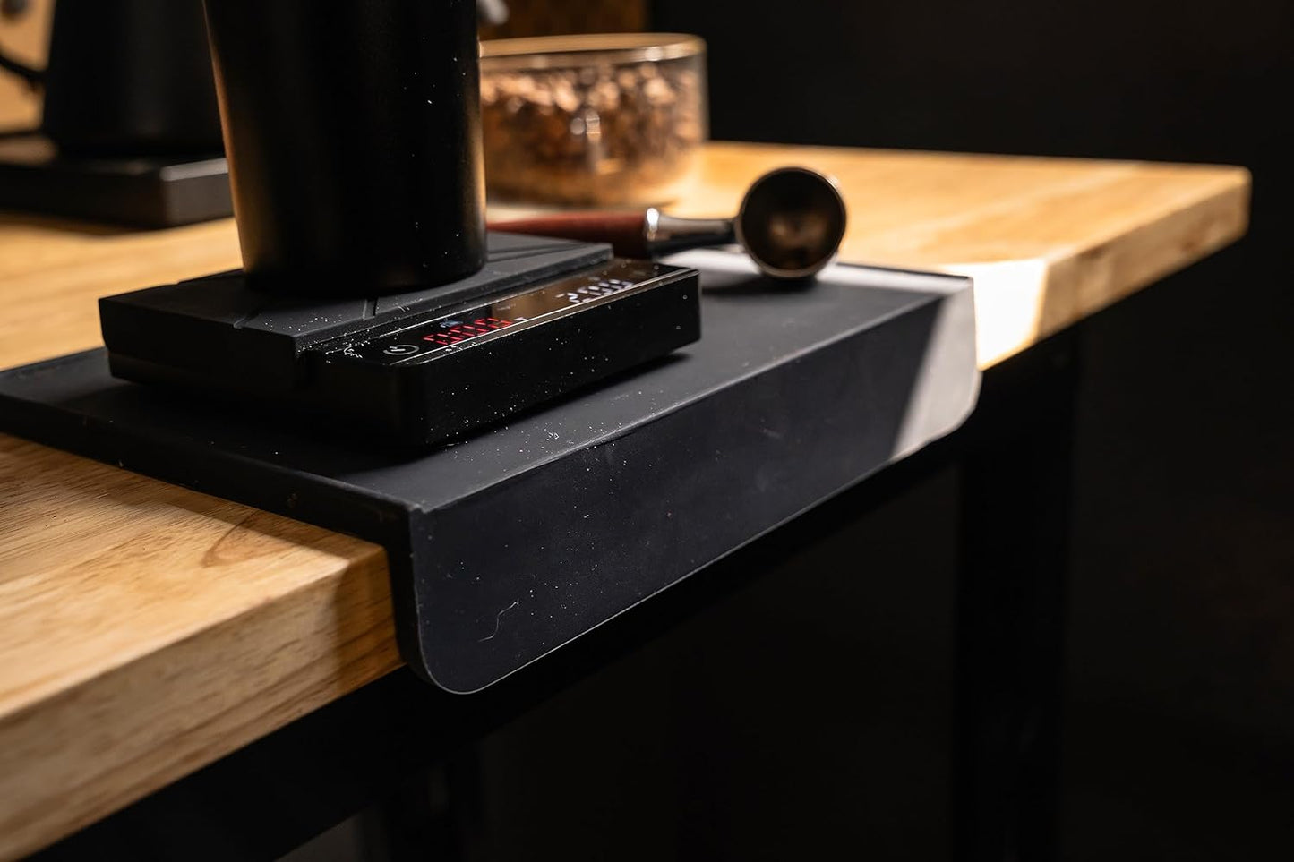 Espresso Tamper Mat, Black Silicone Food Grade Pad 8 X 6 Inch Coffee Tamping Mat, Coffee Tamp Station, Espresso Accessory, Waterproof and Heat Resistant (Black)