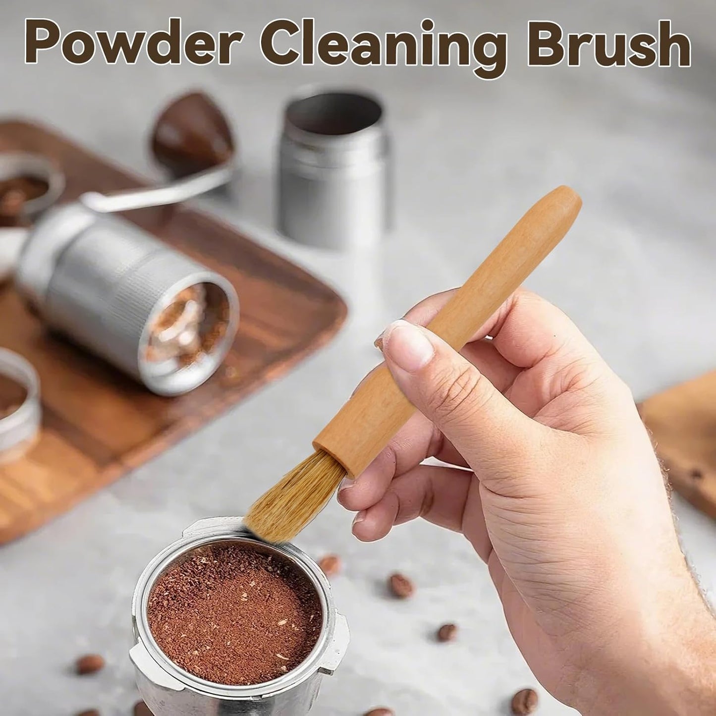 Espresso Tamper Set, Barista Tools Kit for 58mm Coffee Machine and Portafilters, Spring-Loaded 304 Stainless Steel Base 30lbs Coffee Calibrated Tamper Tools for Enjoying cafes Home Office hotels(58mm)