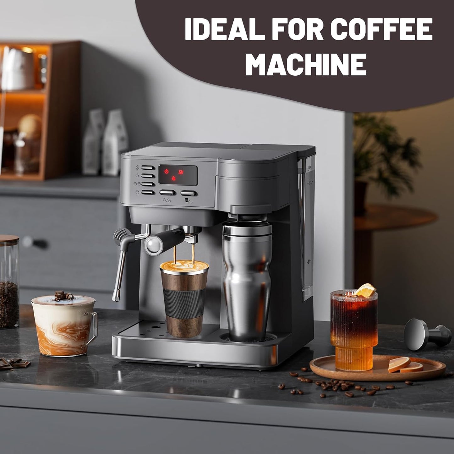 Insulated Coffee Tumblers with Flip Lid 12oz / 17oz, Stainless Steel Travel Coffee Mug Leak Proof, Vacuum Insulated Coffee Mug Reusable Cup, Keeps Cold and Hot for Coffee Tea