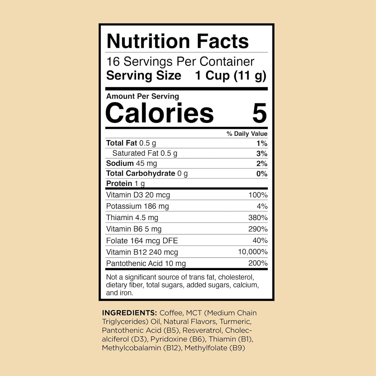 Genius Vanilla Keto Coffee Pods by VitaCup w/MCT Oil, Turmeric, B Vitamins, & D3 for Energy & Focus in Recyclable Single Serve Pod Compatible with K-Cup Brewers Including Keurig 2.0, 32 CT