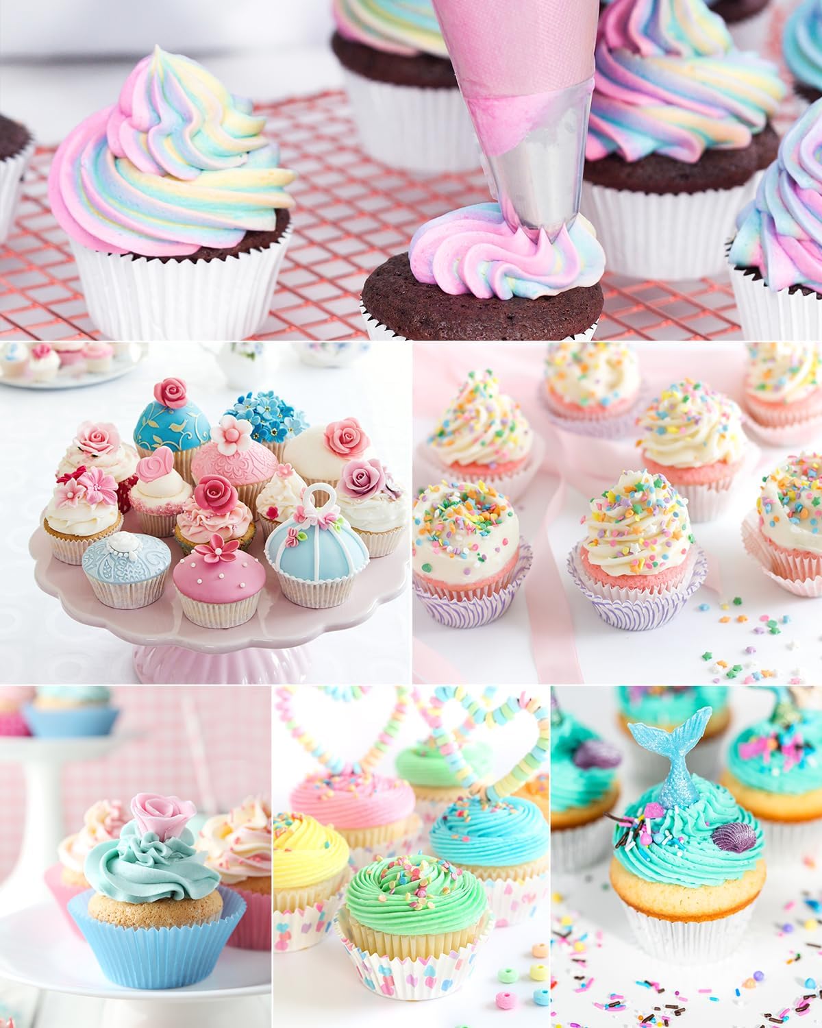 24 Inch Extra Large Piping Bags Disposable, 100 Pieces Icing Bags, Tipless Piping Bags, Thickened Pastry Bags, Non-Slip & Anti-Burst, Frosting Piping Bags for Cakes Cookies Decoration