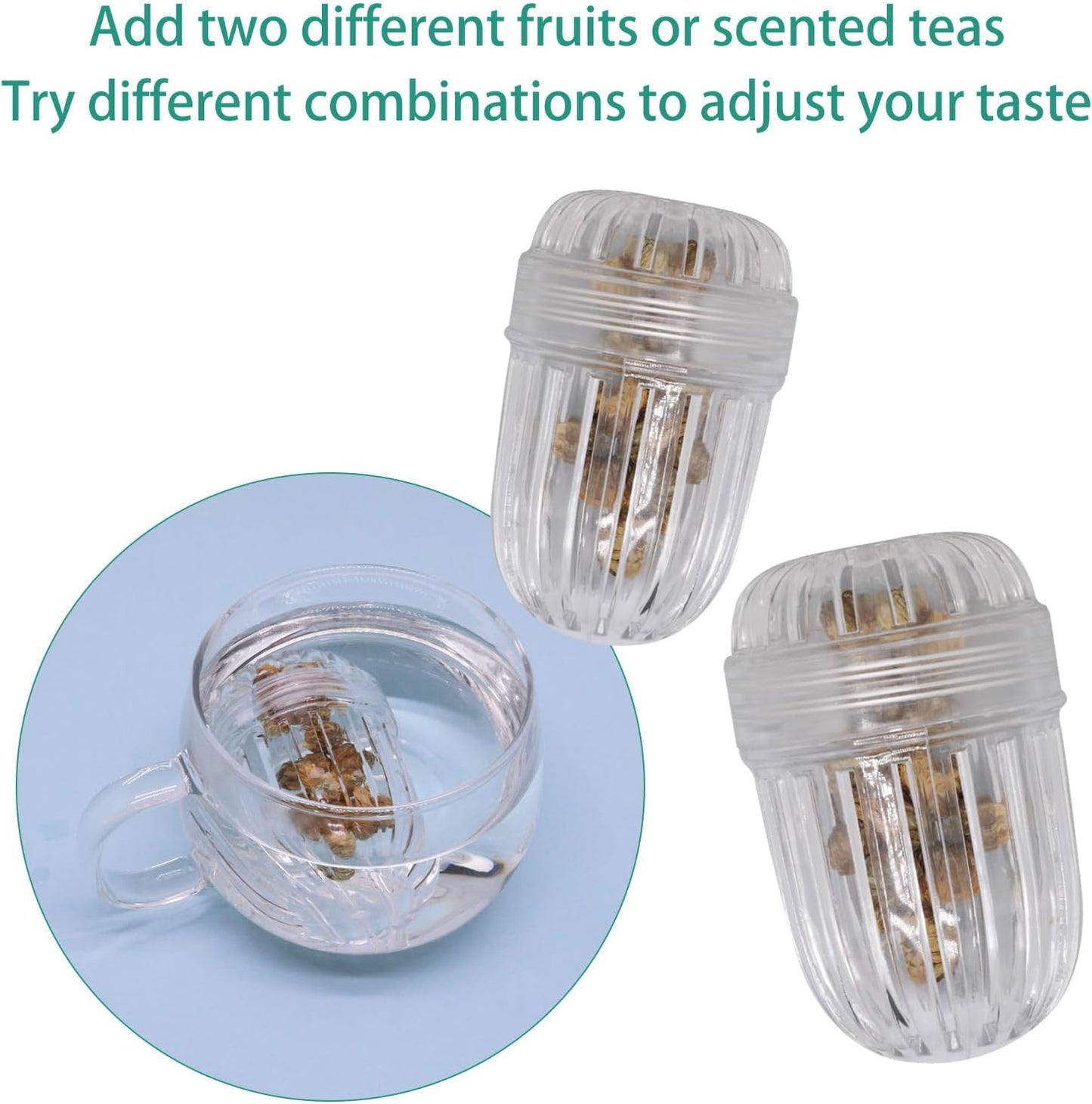 4pcs Fruit Infuser Insert, Tea Infuser Bottle Ball for Wide Mouth Bottles