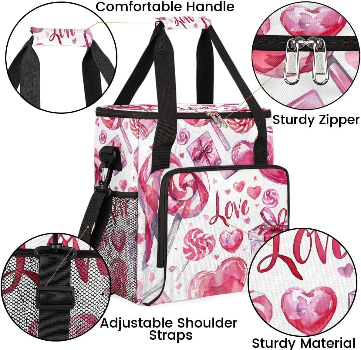 Coffee Maker Travel Bag Compatible with Keurig K-Mini, K-Mini Plus, Nespresso Vertuo or Other Accessories, Portable Coffee Maker Case with Shoulder Strap for Travel(Bag Only)