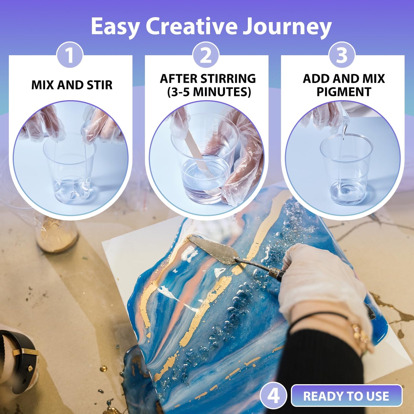 Epoxy Drops, 16OZ Epoxy Resin Crystal Clear, Epoxy Resin Kit - No Yellowing & No Bubbles, 1:1 Mix Ratio, Self-Leveling, Bubbles Free, Resin Epoxy for Casting, DIY, Molds, Jewelry Making, Art Crafts