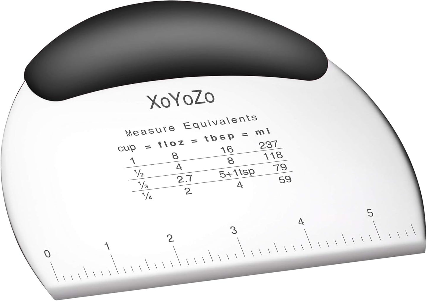 1 pcs Dough Pastry Scraper Chopper/Stainless Steel Dough Scraper Cutter with Ergonomic Rubber Non-Slip Grip/Dough Scraper Cutter/Pro Pastry Pizza Cutter Chopper (Black)