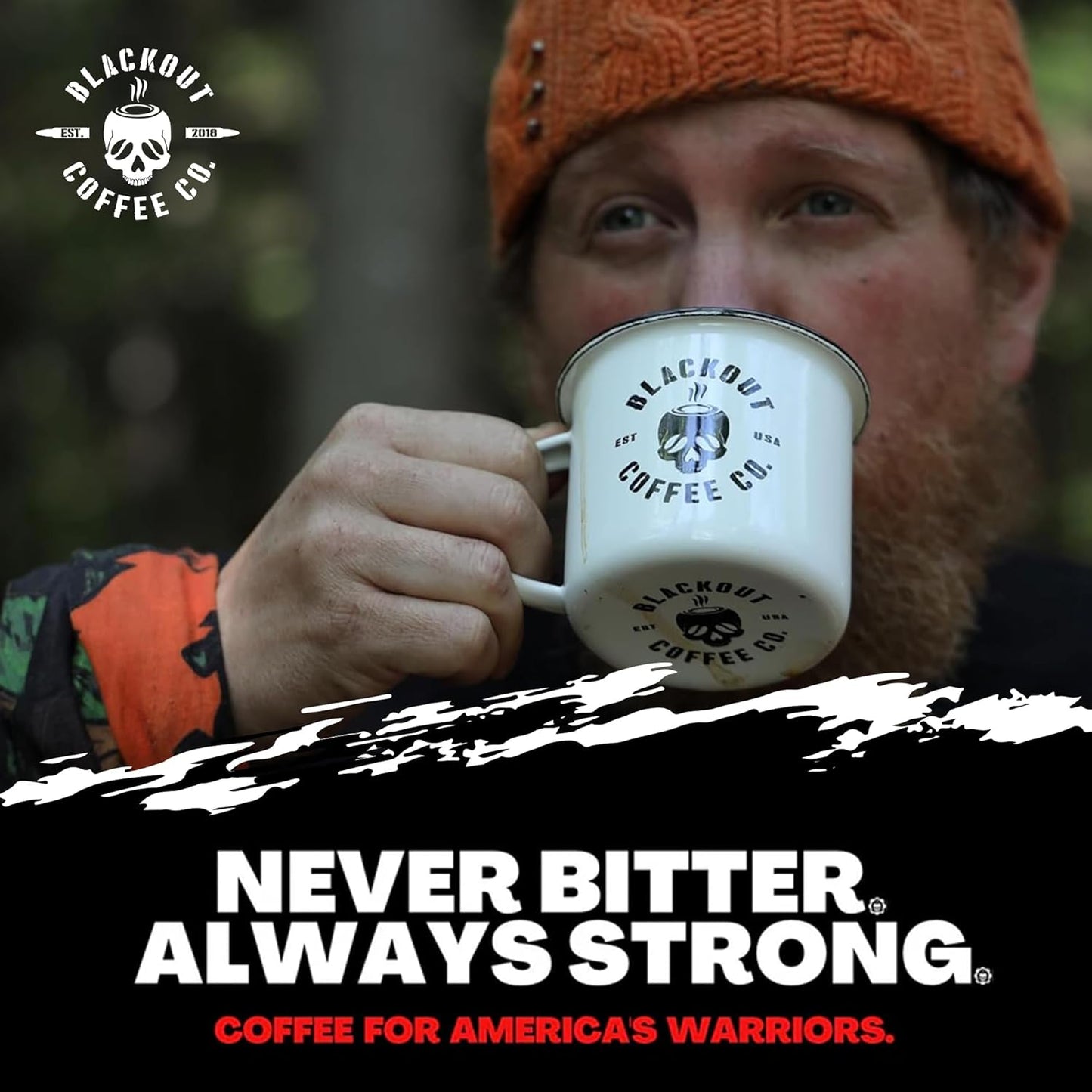 Blackout Coffee Caramel Cream Flavored Coffee - Ground Coffee, Fresh Roasted In the USA,12 oz pouch