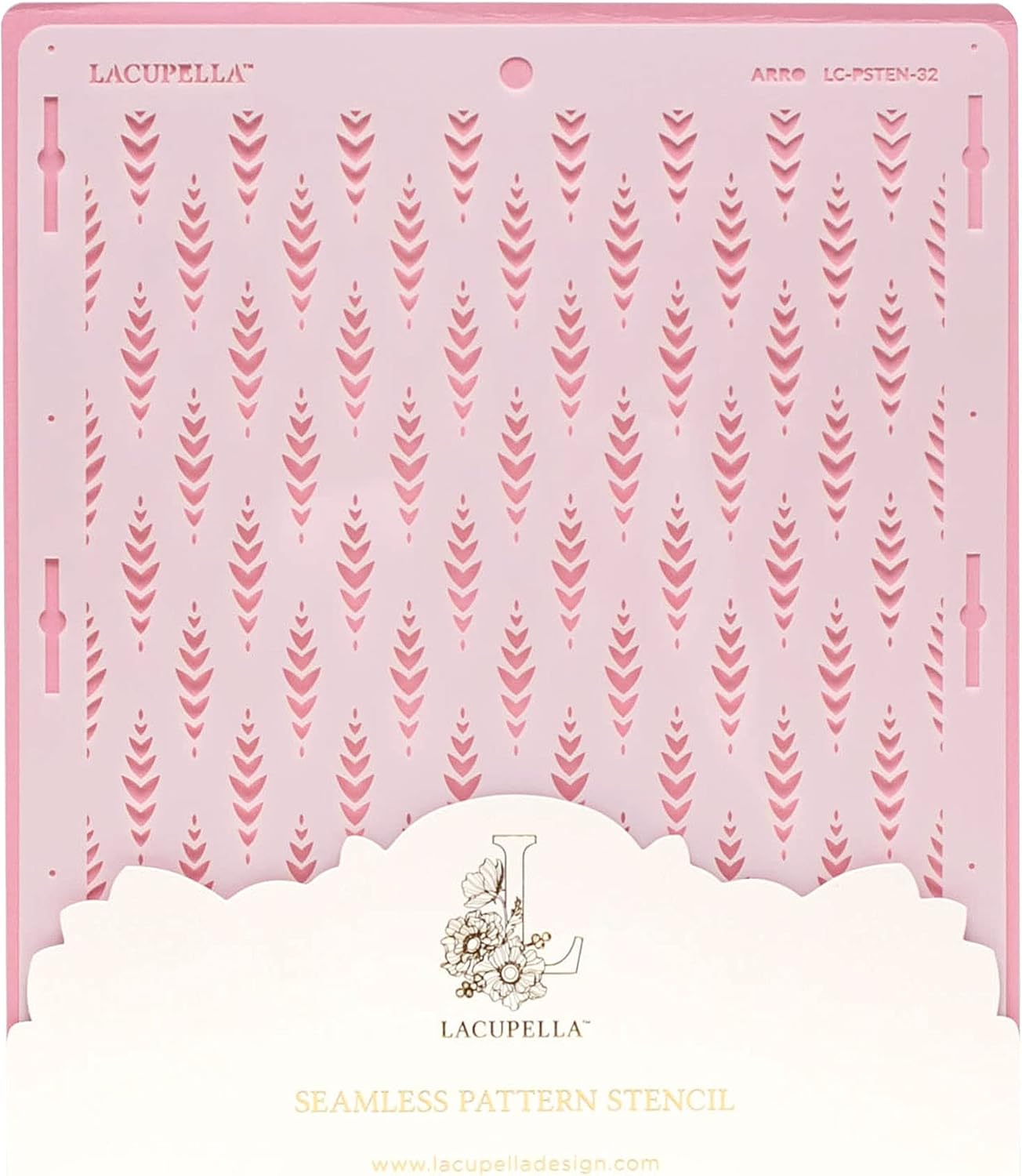 Cake Decorating Stencil for Tall Buttercream Cake, Royal Icing, Ganache, Paint, Airbrush (ARRO)