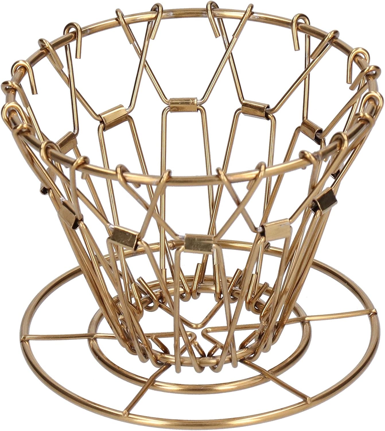 Asixxsix Pour Over Coffee Dripper, 304 Stainless Steel Drip Coffee Filter Cup Foldable Portable Reusable Reusable Coffee Filter Cup Coffee Drip Filter Holder for Home Office Cafe