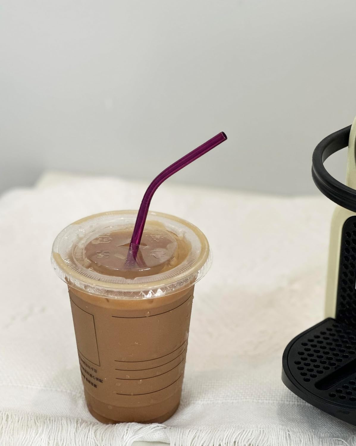 10 Pcs Stainless Steel Straws, Reusable Drinking Straws, Bent Metal Straw Sets with 2 Pcs Cleaning Brushes (Rose Red, 10.5 Inch)