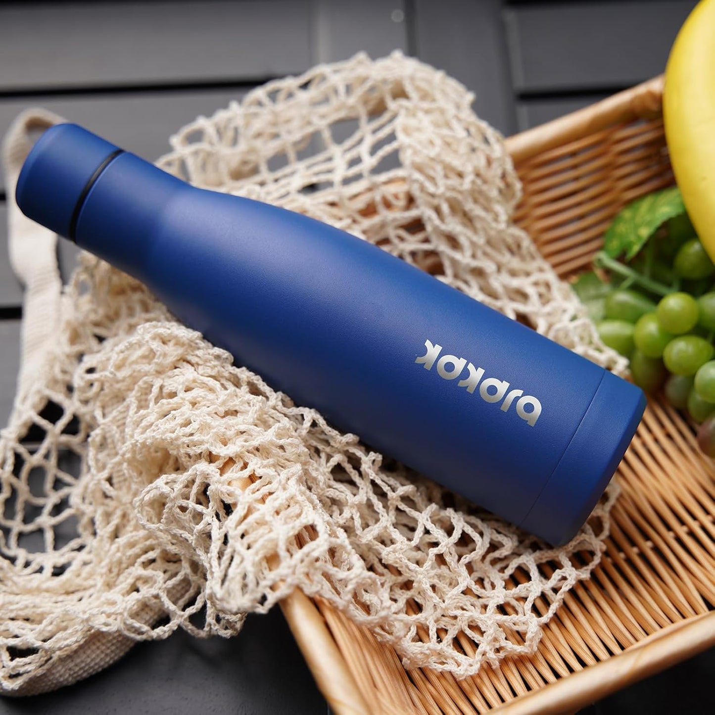 BJPKPK 17oz Insulated Water Bottles Stainless Steel Sports Water Bottles Keep Cold and Hot for Travel Dishwasher Safe,Blue