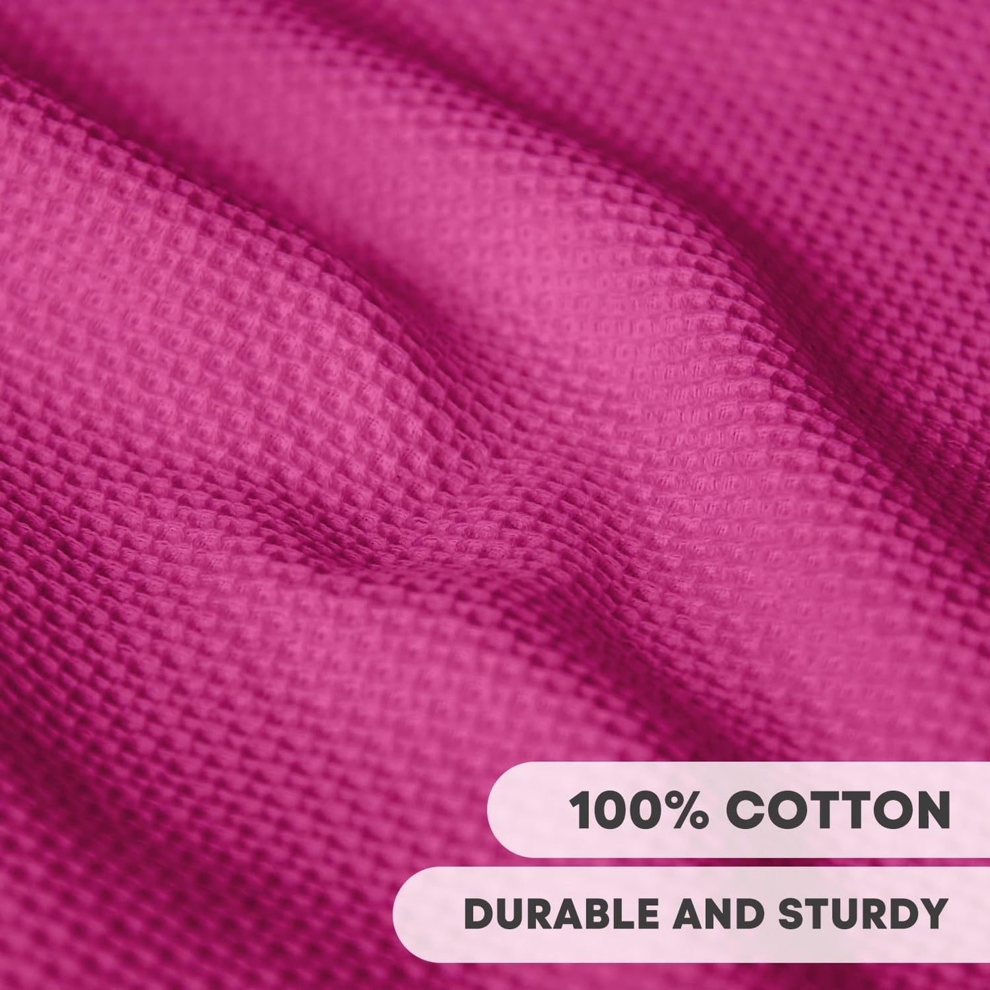 Artoid Mode 100% Cotton Rose Red Waffle Weave Kitchen Dish Cloths, 13x28 Inch Ultra Soft Absorbent Quick Drying Kitchen Dish Towels Set of 4