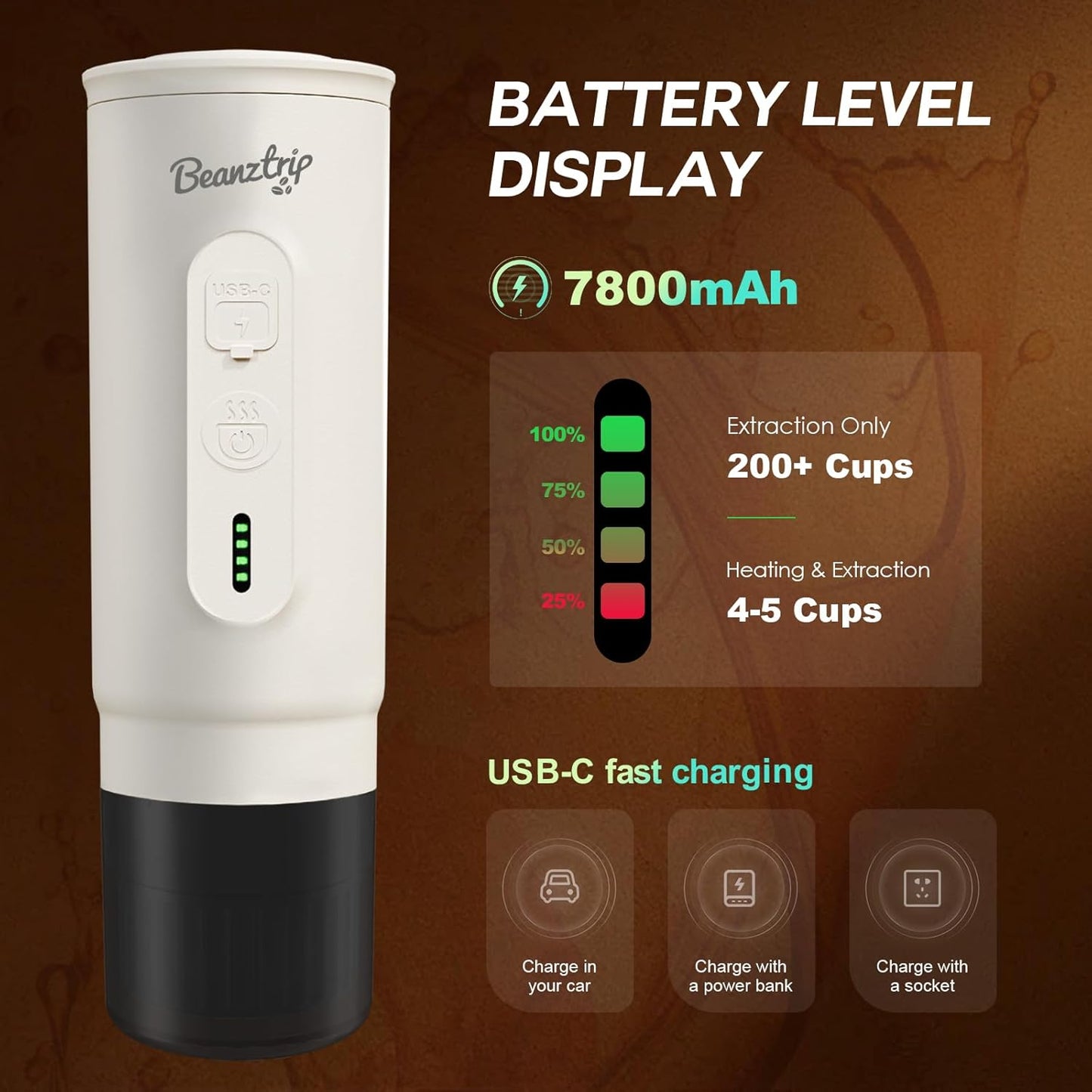 H02 PRO Portable Electric Espresso Maker, Small Coffee Machine Compatible with Nespresso Capsule Original Pods & Ground Coffee, Mini Travel Size for Camping, Hiking, RV, Office, w/Gift Box