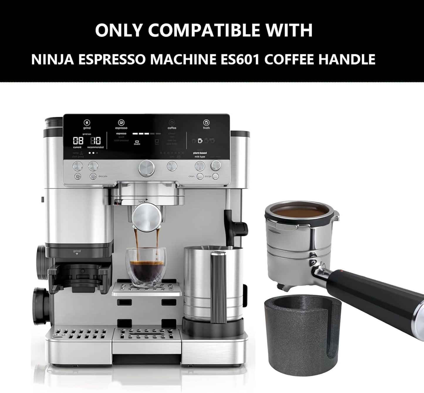 1pc Coffee Tamper Base Compatible withr Ninjaespresso ES601, for Ninja Luxe Cafe Machine Accessories, Tamping Mat with Anti Slip Base