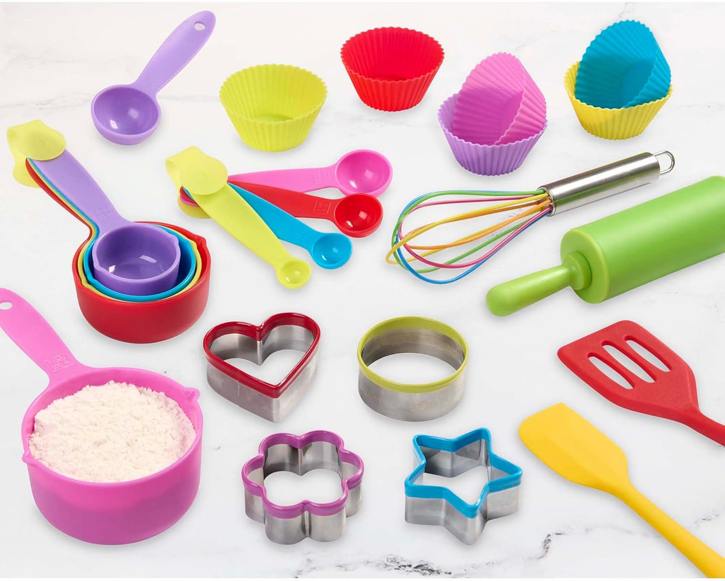 Mrs. Anderson’s Baking Kids Baking Set, Food Safe, Professional Materials, 24-Piece Set
