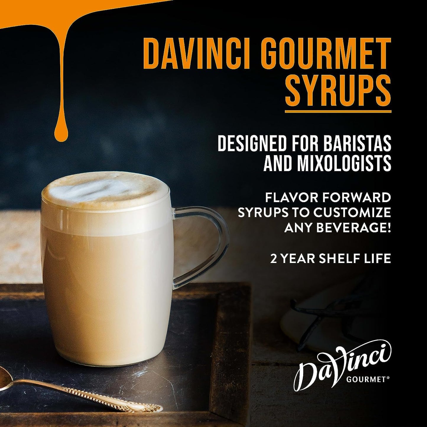 DaVinci Gourmet Classic Caramel Syrup, 25.4 Fluid Ounces (Pack of 4)