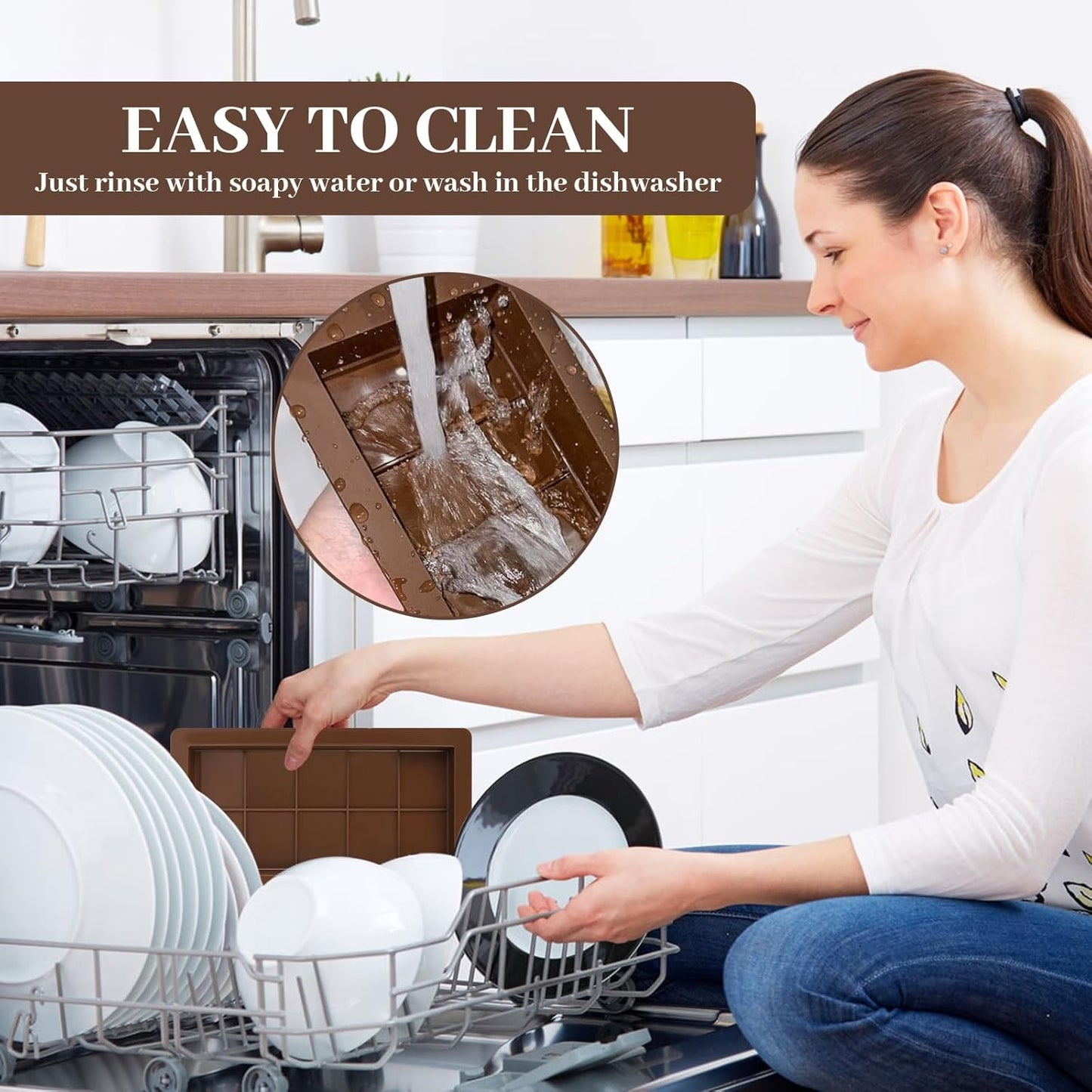 Yisquar Chocolate Bar Mold 2 Pack Dubai Mold 1 Inch Deep Silicone Chocolate Form Thick Candy Bar Form for Filling Pistachio DIY Chocolates Snacks