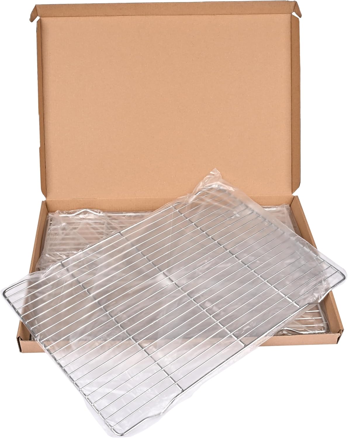 2-Pack Cooling Racks for Baking, 10x15 Inch Heavy Duty Stainless Steel Wire Baking Rack, Oven Safe Cookie Cooling Rack Set, Fits Half Sheet Pan, Dishwasher Safe & Non-Toxic