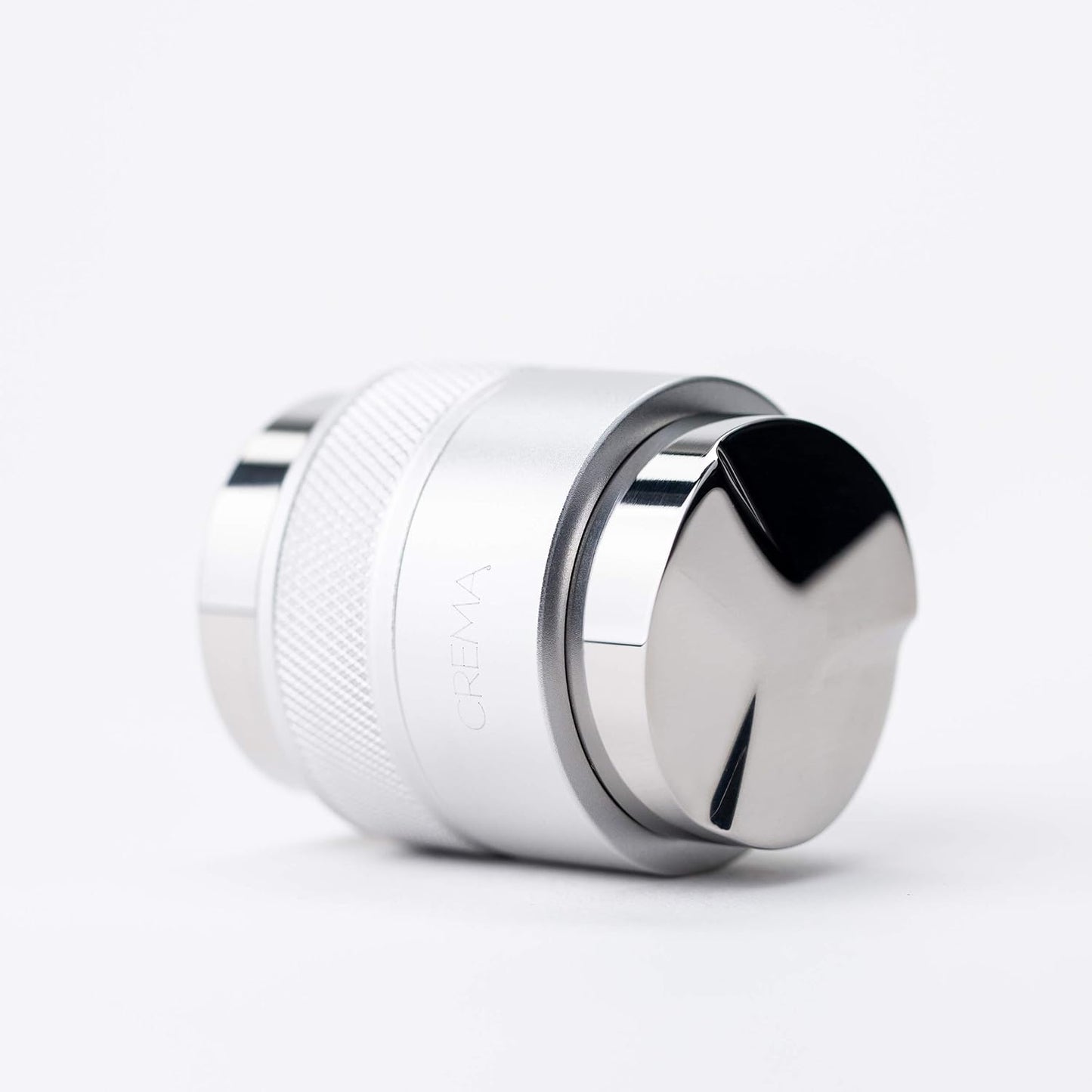 Crema Coffee Products 39.25mm Hand Tamper & Coffee Distributor | Compatible with Flair Classic, Signature,and Neo | Double-Sided, Adjustable Depth Tool | Made with Durable 304 Stainless Steel | Silver