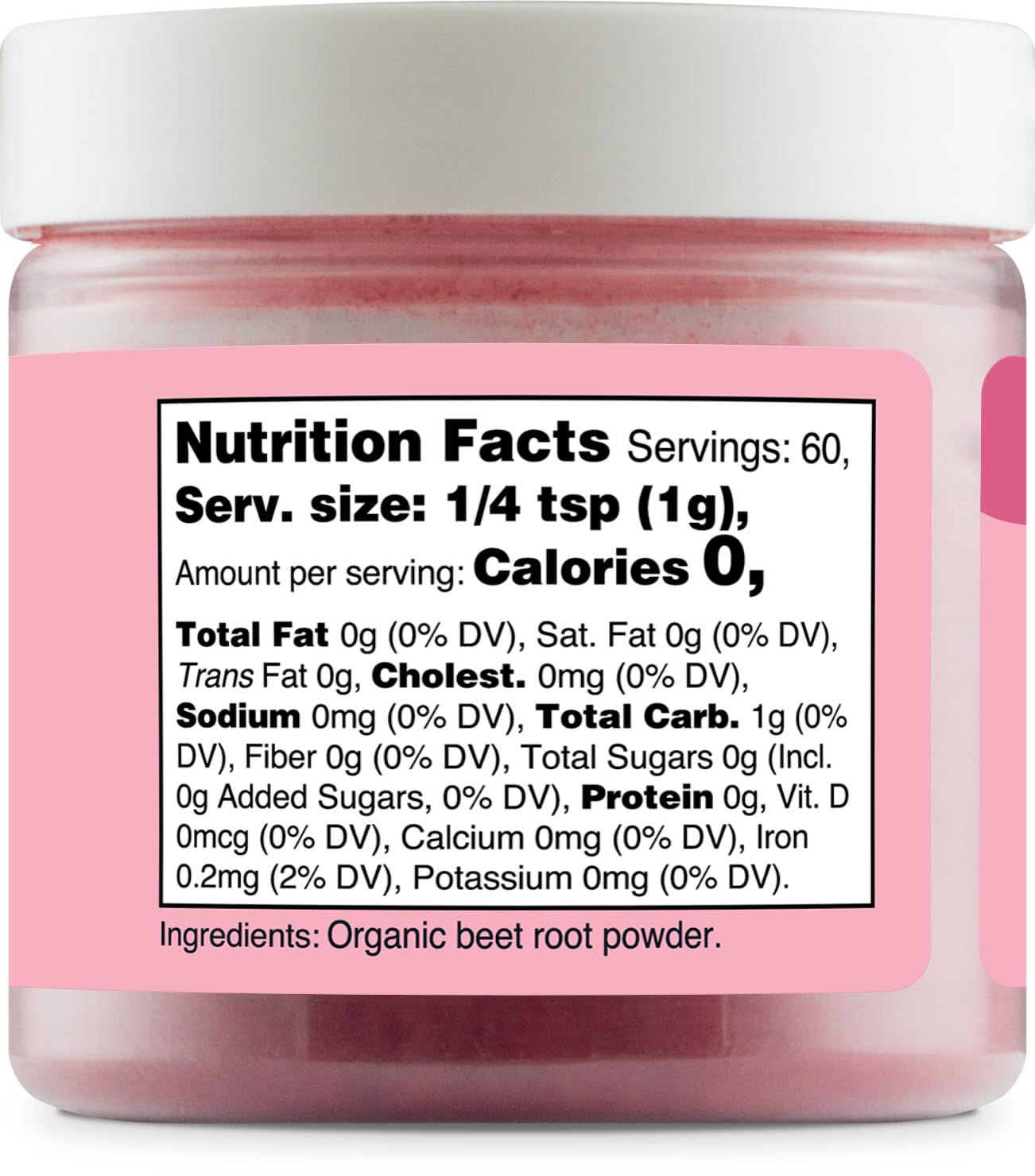 Nutricost Pink Plant Based Food Coloring From Organic Beet Root Powder (60 Servings) - Nutricolor Color Alternative For Food & Beverages