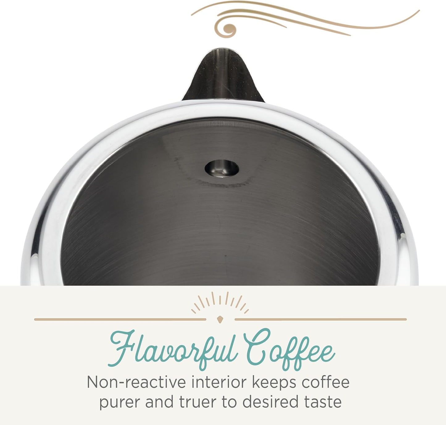 Farberware 47053 Classic Stainless Steel Yosemite 12-Cup Coffee Percolator, 12 Cup Coffee Maker, Silver