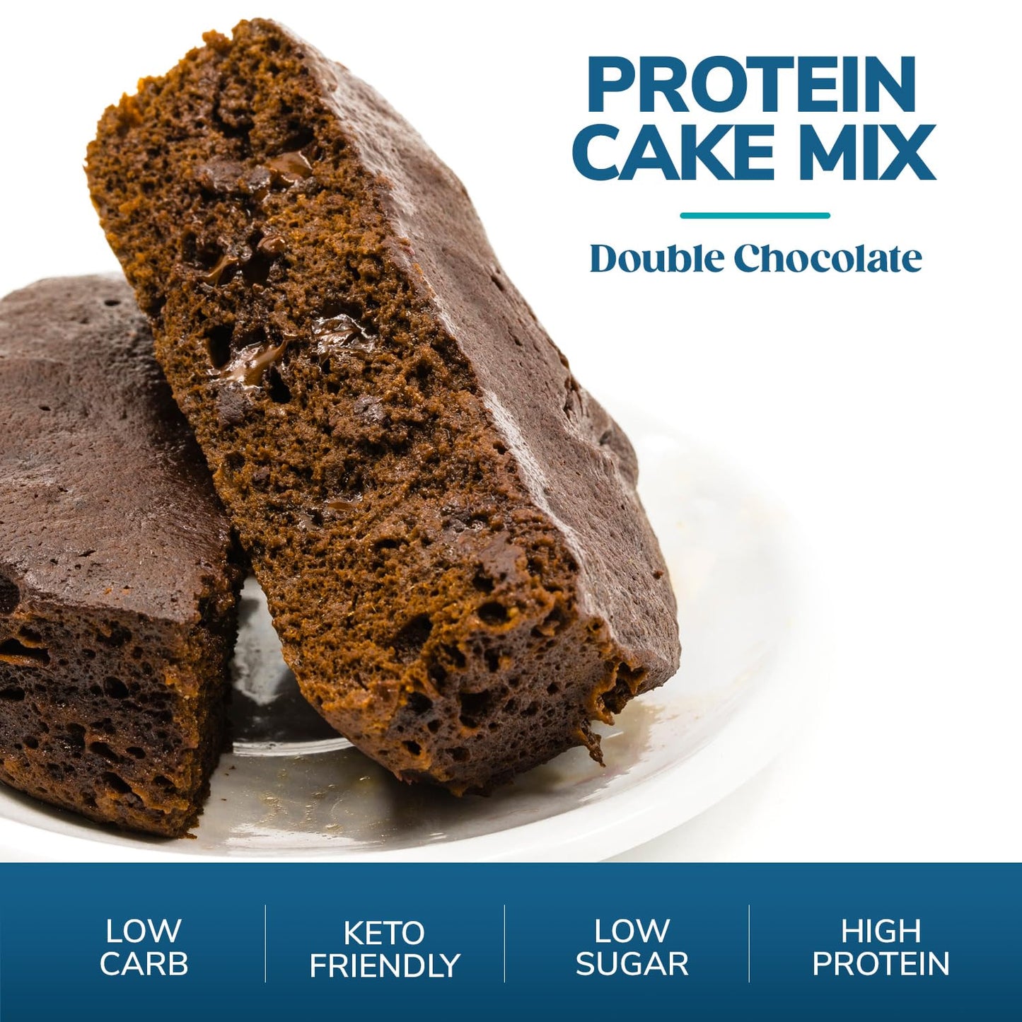 WonderSlim Protein Cake Mix, Double Chocolate, 12g Protein, Low Carb (7ct)