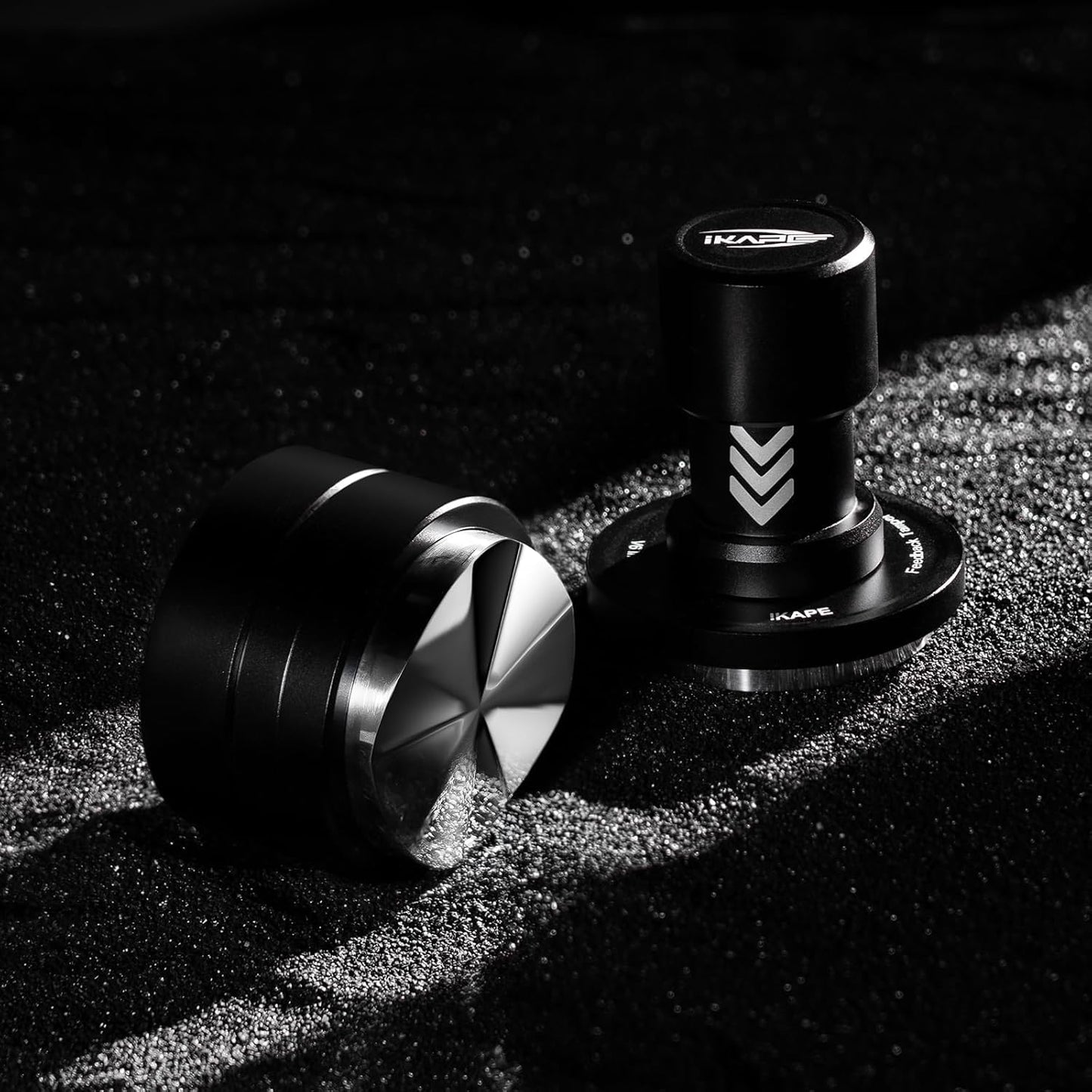 IKAPE 58.35MM Newly Upgrade Espresso Coffee Distributor, Coffee Dual-Bearing & High-Speed Distribution Tools, Adaptive Height Coffee Tamper Leveler for Over 58mm Portafilters