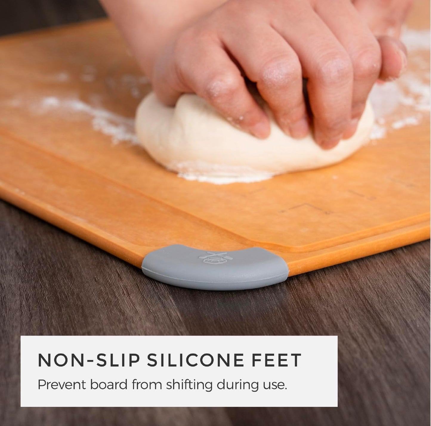 Elihome Cutting Pastry Board and 5-piece Premium Stainless Steel Kitchen Knife Set