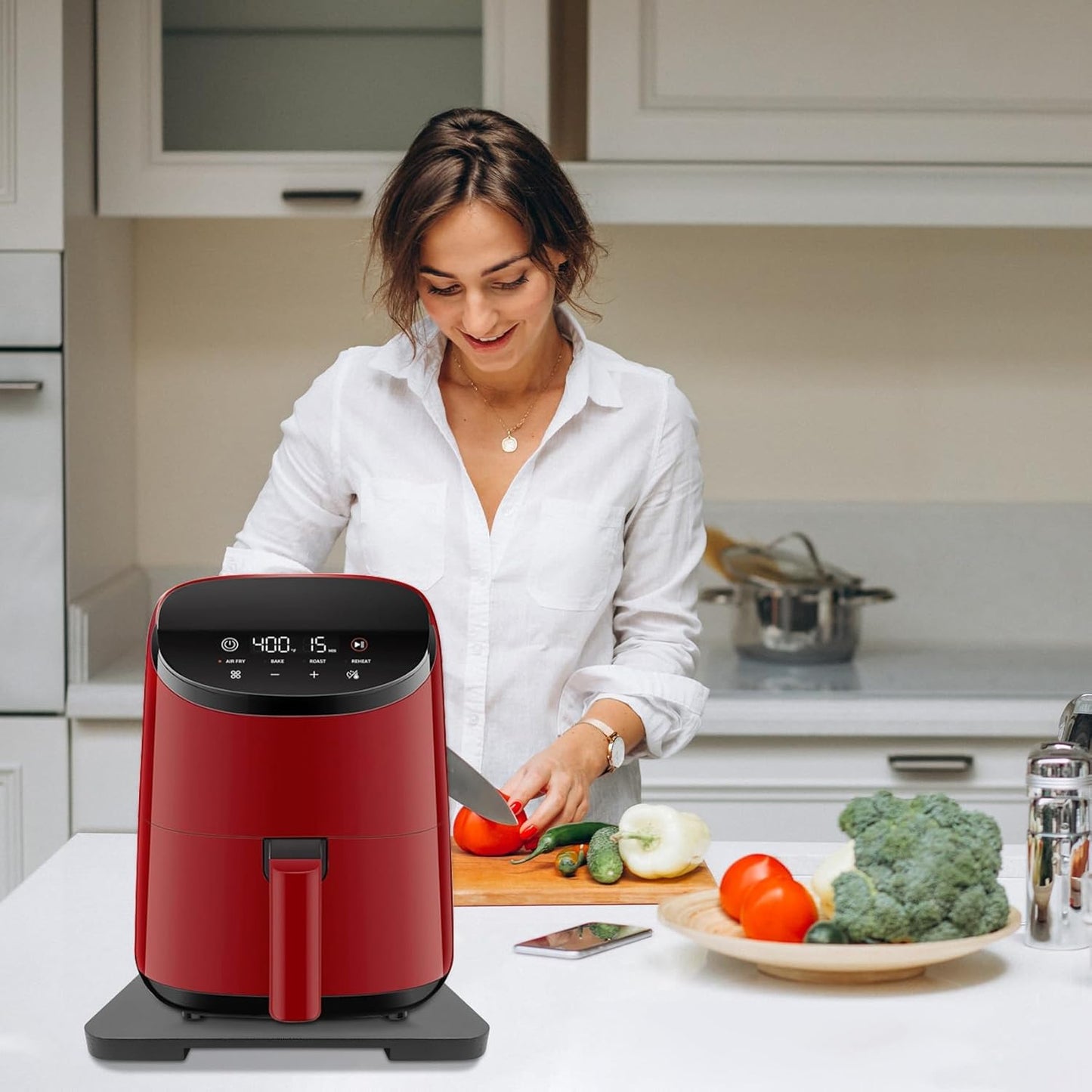 Appliance Slider 360° Rolling Tray for Coffee Maker Bamboo Coffee Pot Slider Tray Countertop Rotation Sliding Tray with Wheels, Small Appliances Mat Easily from Under the Cabinet Black(13.9"×9.4")