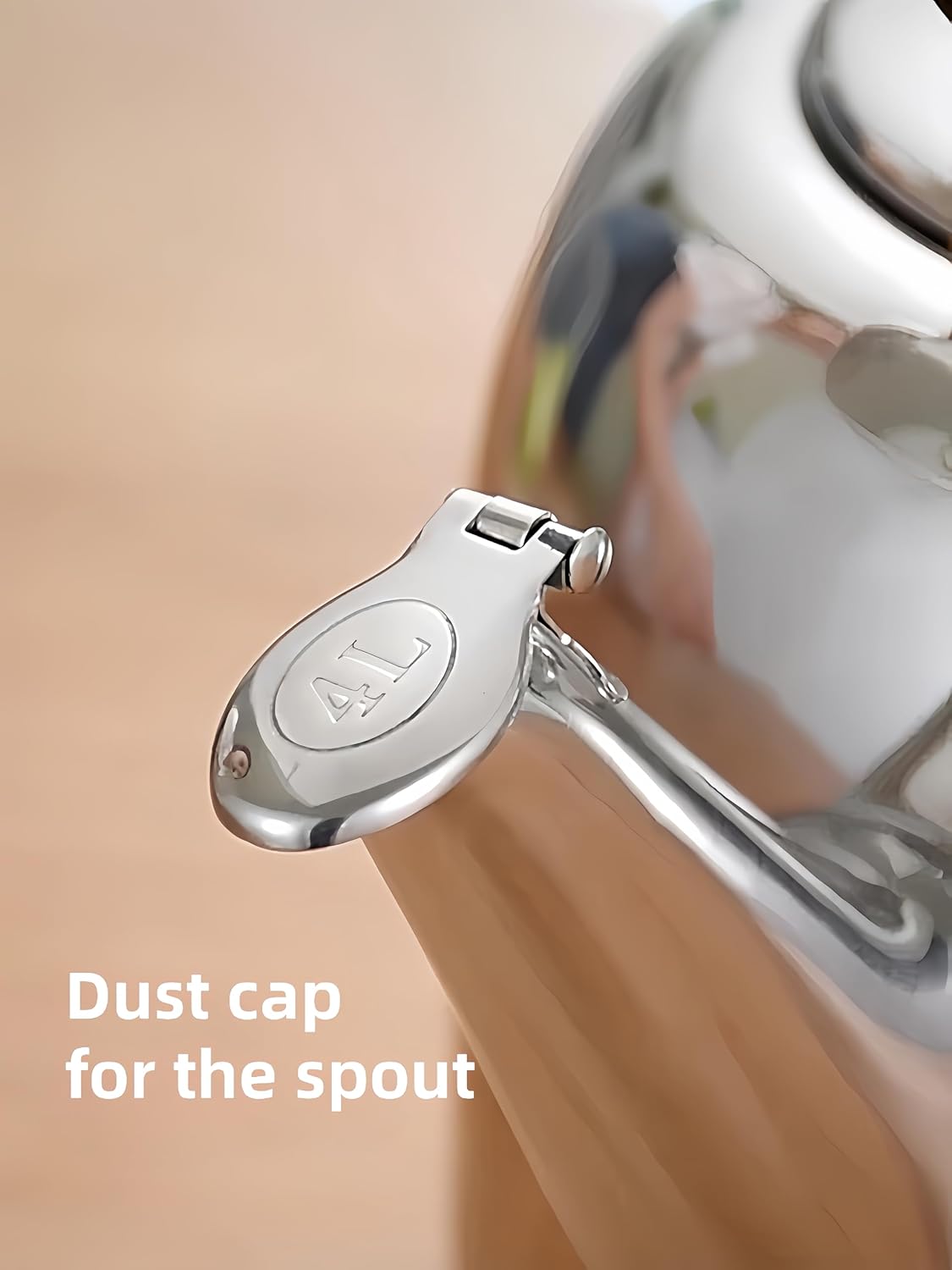 Whistling Stovetop Tea Kettle,Food Grade 316 Stainless Steel,Hot Water Fast to Boil,Stovetop Kettle with Ergonomic Handle,4.2 Quart Capacity