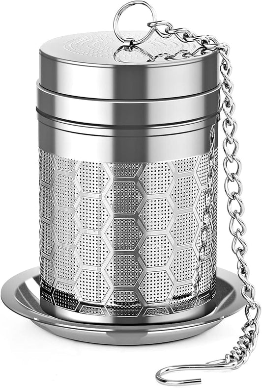 Tea Infusers for Loose Tea (1 Pack), 18/8 Stainless Steel Tea Strainer, Extra Fine Mesh Tea Diffuser for Brewing Tea, Spices & Seasoning