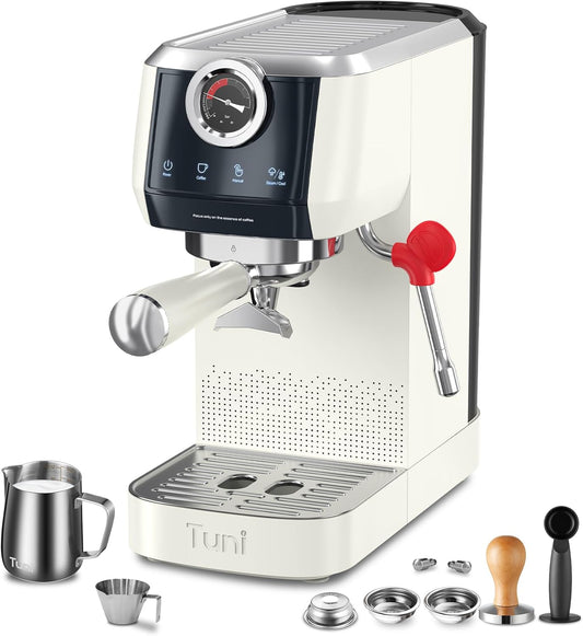 Tuni [𝑼𝒑𝒈𝒓𝒂𝒅𝒆] E2 58mm Dual Boiler Espresso Machine, 20 Bar UKLA Pump Espresso Maker with PID NTC System, Commercial Grade Stainless Steel Semi-automatic Coffee Machine, for Coffee Lovers