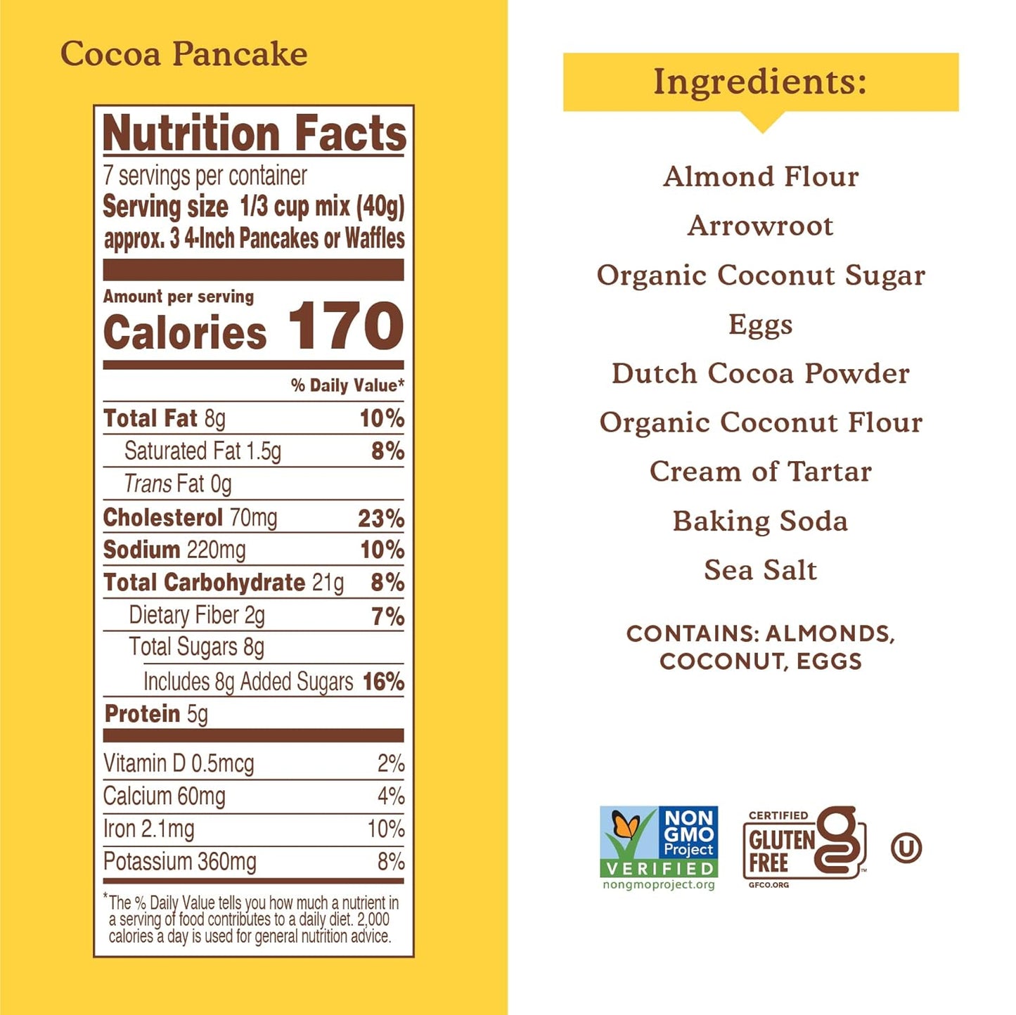 Simple Mills Almond Flour Pancake & Waffle Mix Variety Pack (Original, Cocoa, and Original Protein) - Gluten Free, Non-GMO, Breakfast (Pack of 3)