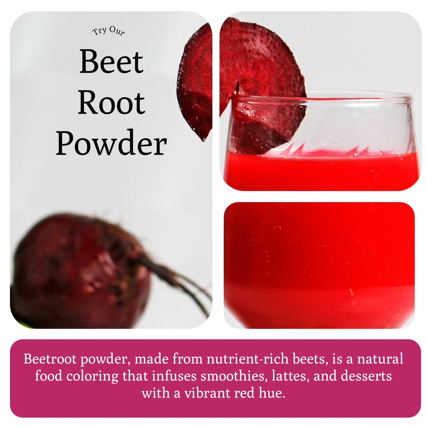 Ancient Roots Beet Root Powder - Freeze - Dried, All-Natural, No Sugar Added, Heart Health Support, Help Boost Stamina Naturally, Natural Food Coloring, Beets, Bulk Size 10.5 Ounces (75 Servings)