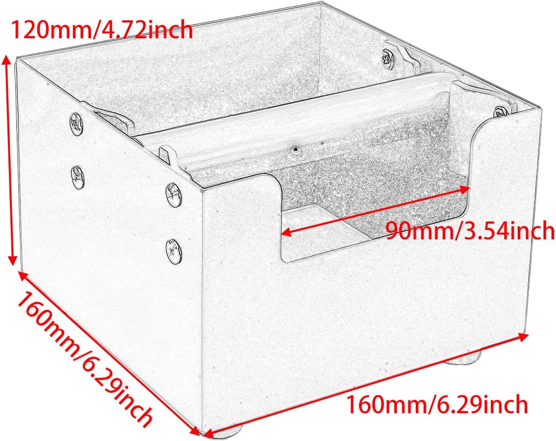 Espresso Knock Box, Stainless Steel Coffee Grind Knock Box Ground Waste Bin Container with Rubber Knocking Bar for Coffee Maker Machine