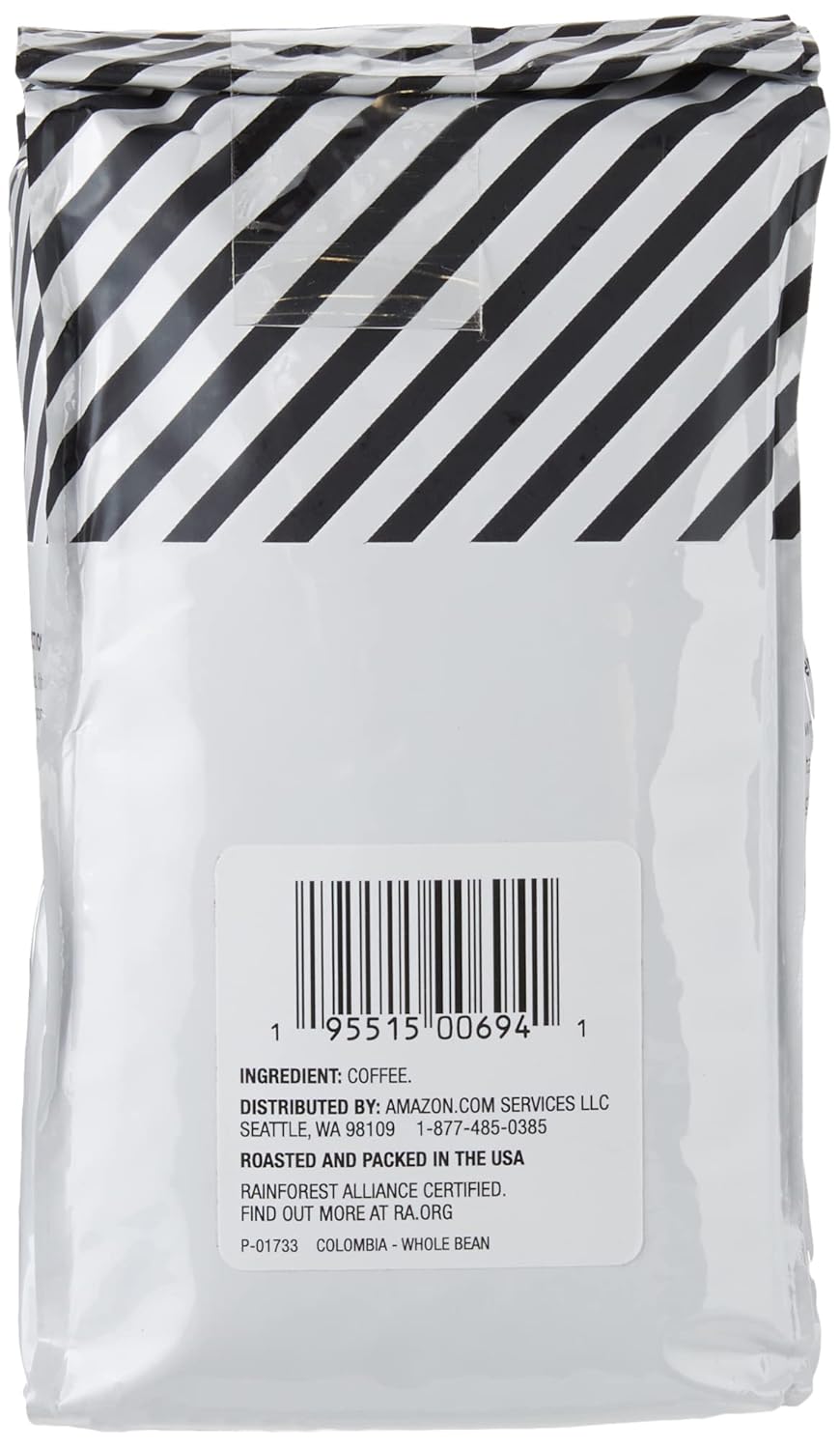 Amazon Fresh Colombia Whole Bean Coffee, Medium Roast, 12 Ounce