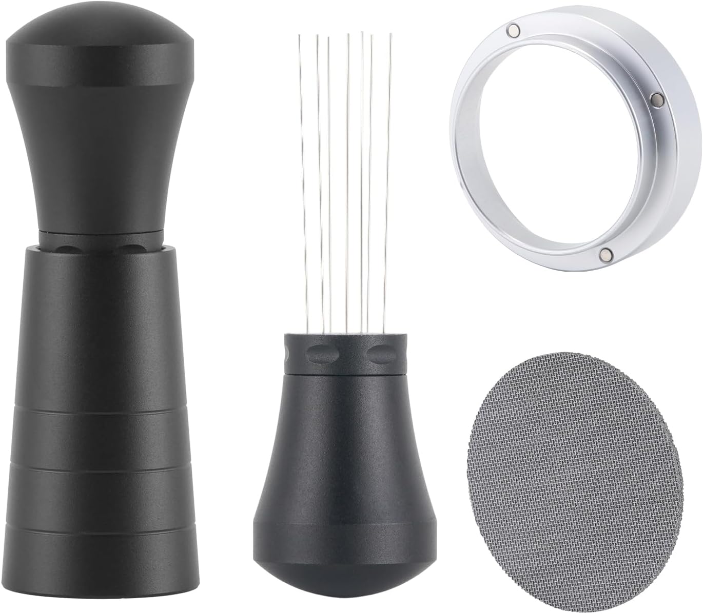 51mm WDT Tool Espresso Accessories Kit,GdHaHSP Dosing Funnel and Puck Screen Set,Espresso Stirrer Distribution Tool,Espresso Whisk for espresso tools
