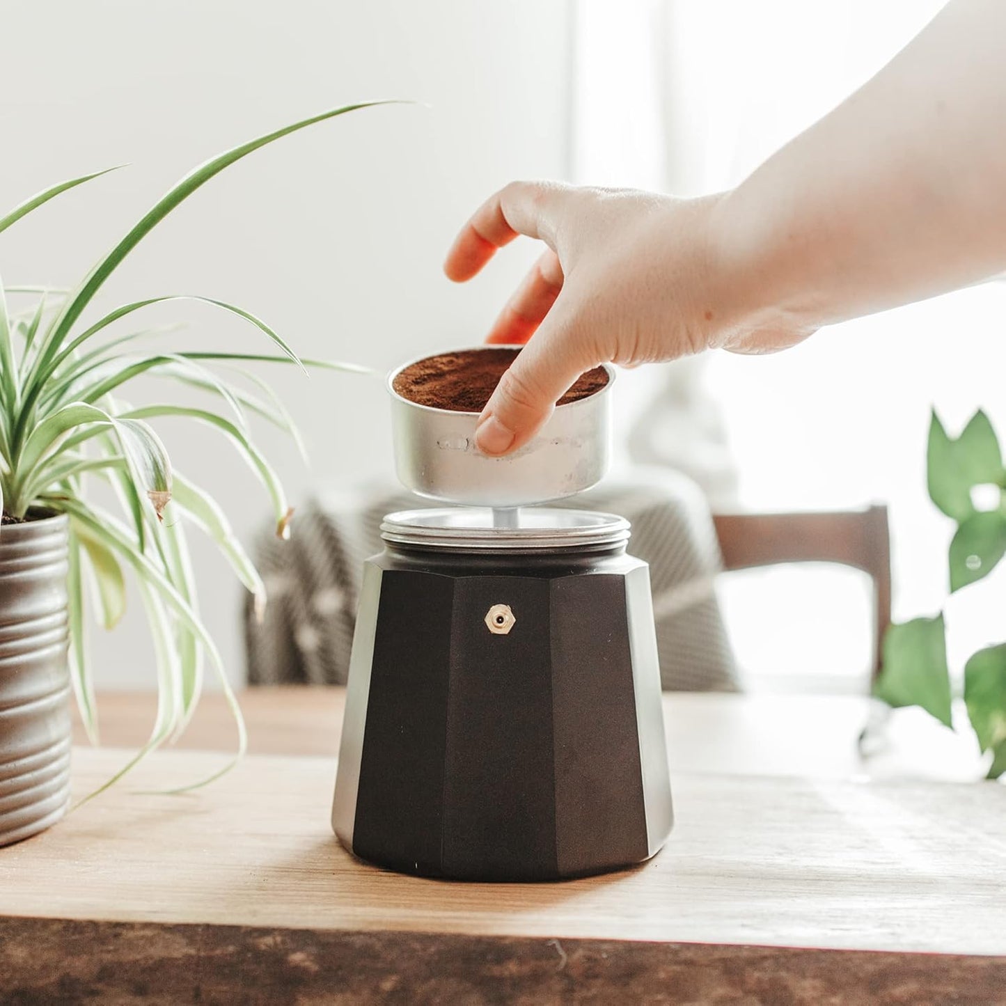 GROSCHE | Milano Moka Pot Funnel Replacement | (3 Cup) Funnel Filter | Espresso Maker | Filter Basket for Stovetop Espresso Makers | Coffee Maker