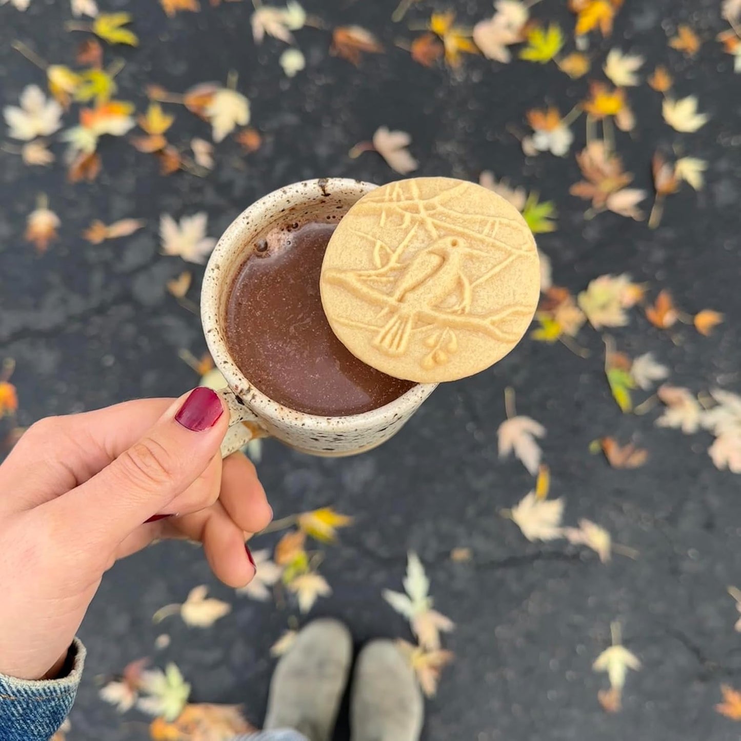 Wood Cookie Stamp, 2.5 Inch (Bird in a Tree CS-123)