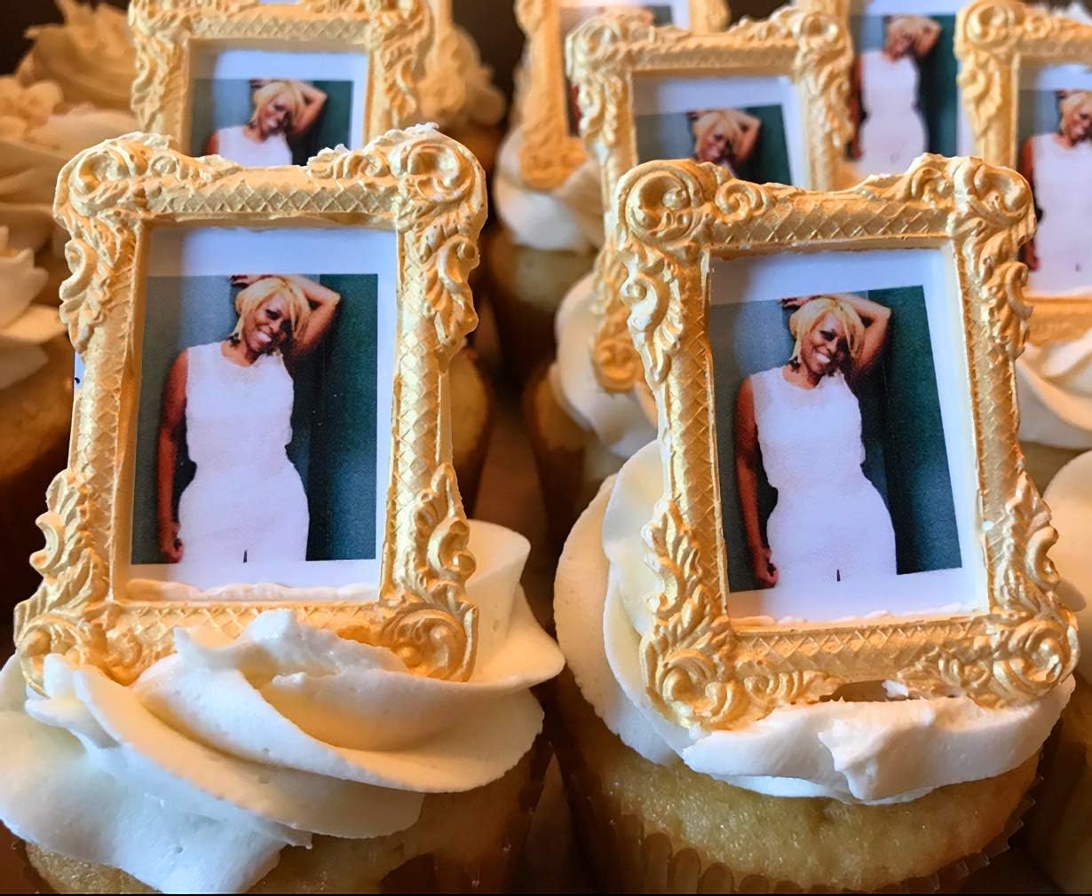 Sakolla Photo Frame Silicone Mold - 3 Pack Picture Fondant Candy Chocolate Molds Cake Decorating, Sugar, Gum Paste, Chocolate, Cookies, Resin, Polymer Clay - Pink