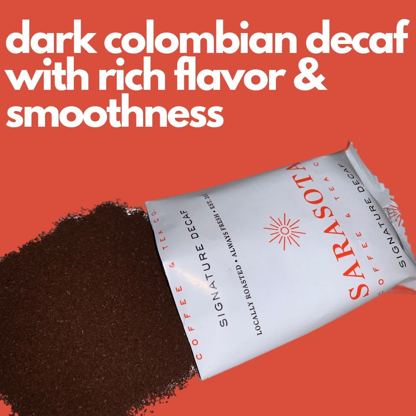 Ground Coffee | Decaf Dark Roast Low Acid Mold Free Pouches | Decaffeinated Bulk Packets | Gourmet Powder Packs for 12 Cup Drip Maker | Premium Highest Rated Individual Premeasured Commercial Bags