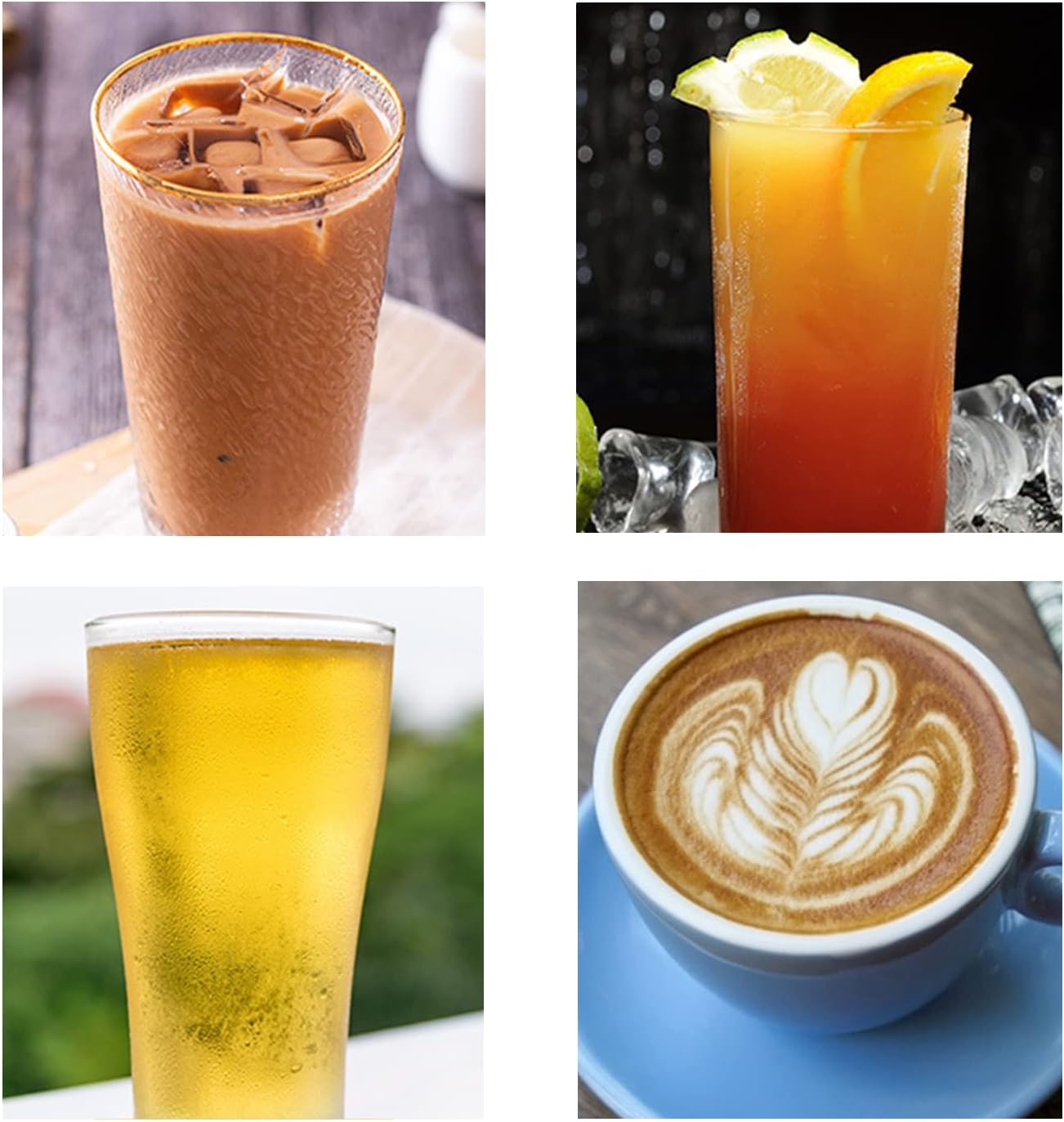 Stainless Steel Reusable Metal Straws,Extra Long Reusable Metal Straws,Metal Drinking Straws,Mixed Colours,Straight,5-color,5 Pieces.