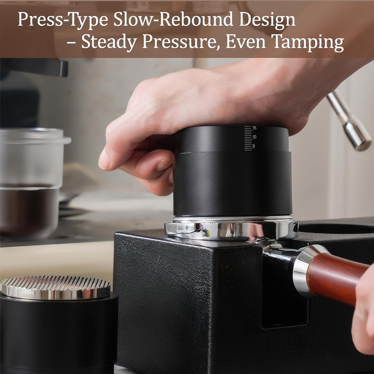 53MM Espresso Tools - Professional WDT Tool, Coffee Distributor & Tamper with 3-in-1 Design, 304 Stainless Steel Barista Essentials for Home Coffee Brewing, Beginner-Friendly Accessories