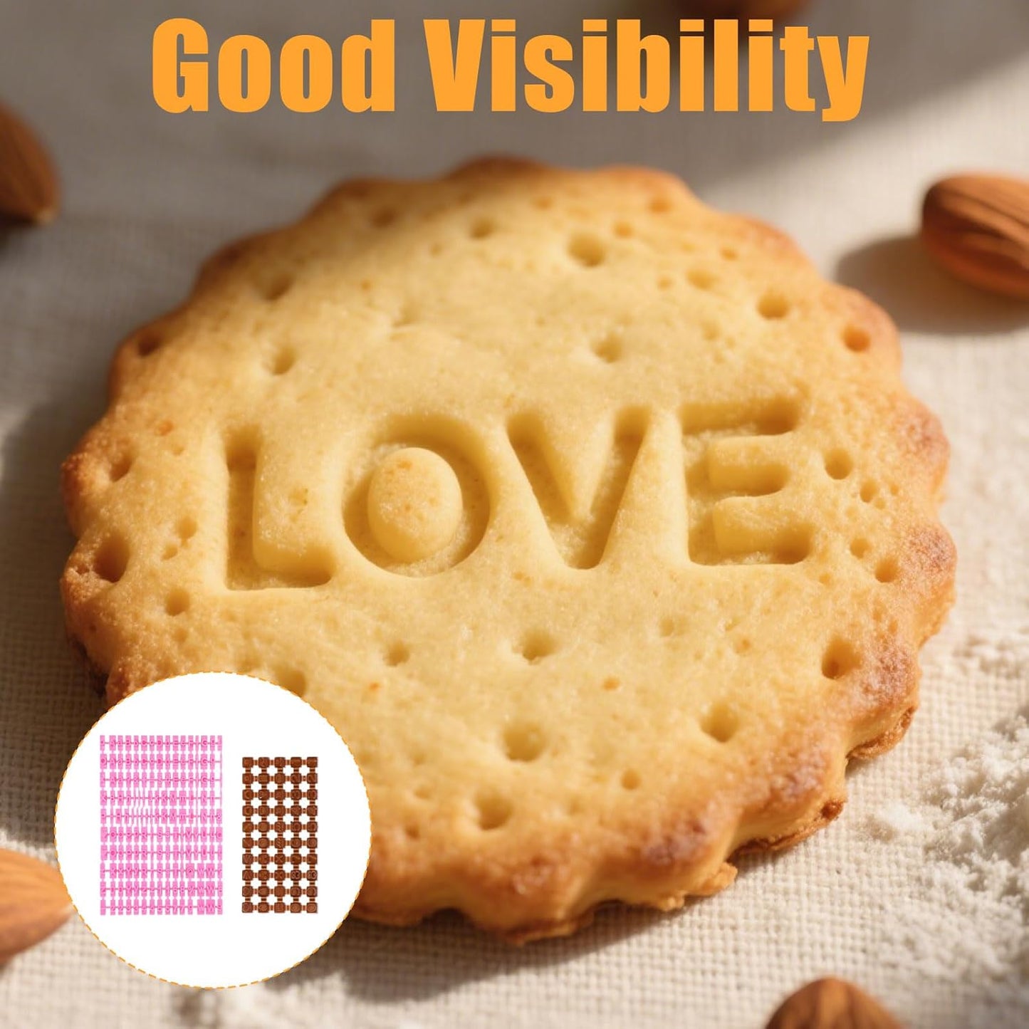 172Pcs Letter Stamps for Clay, Pottery Name Alphabet Cookie Stamps Molds for Cake Baking Chocolate, Embosser Fondant Clay Letter Stamp Cutters Stencils, Mooncake Air Dry Polymer Clay Cutters Molds