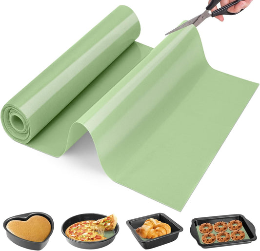 Cut to Size Silicone Baking Mat Roll-Best German Silicone - Heat Resistant Silicone Baking Macaron Mat,Non-stick Pastry Mat, Reusable Dough Mat for Rolling