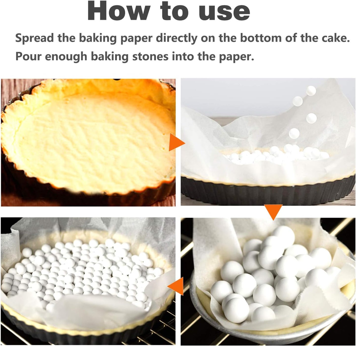 2.2Lb Ceramic Pie Weights Baking Beans Pie Crust Reusable 10mm Weights Natural Ceramic Stoneware with Wheat Straw Container (35 Oz Total) (Pink)