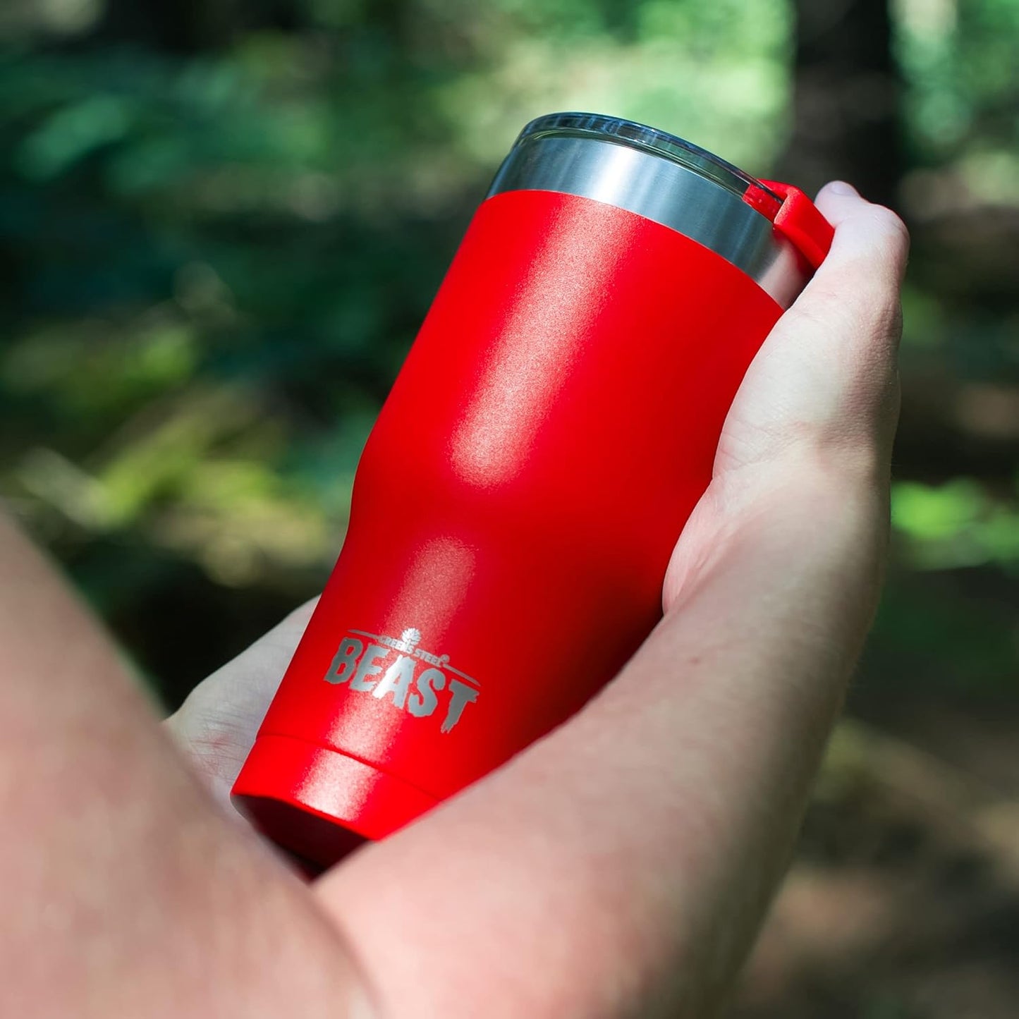 Beast 20 oz Tumbler Stainless Steel Vacuum Insulated Coffee Ice Cup Double Wall Travel Flask (Ladybug Red)
