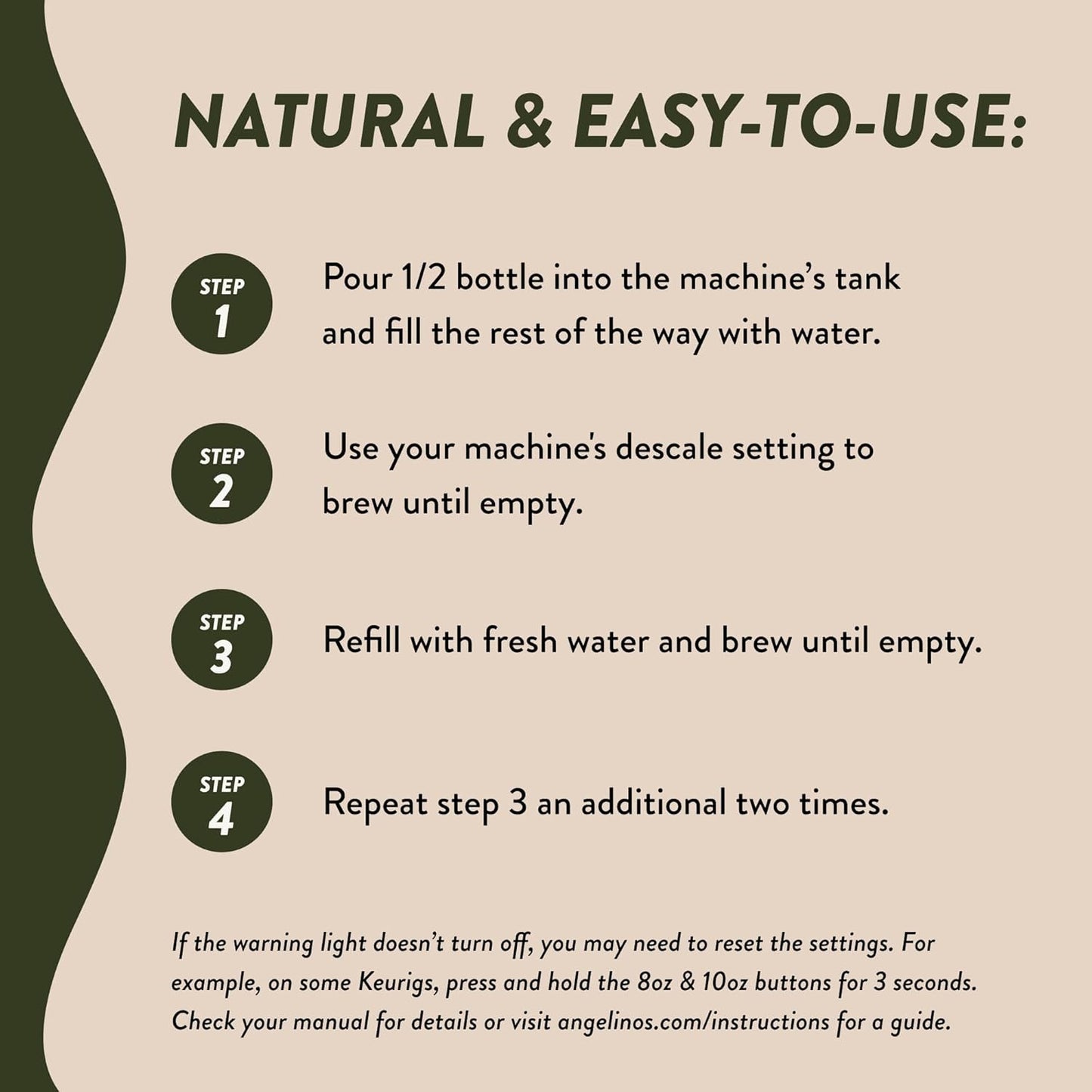 Effective Keurig Descaling Solution (2 Uses) – Universal Coffee Machine Descaler for Keurig, Nespresso, Breville, Delonghi