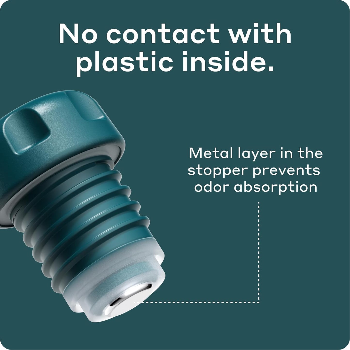 BOBBER 34 oz Stainless Steel Travel Thermos for Hot and Cold Drinks – Dishwasher Safe Metal Water Bottle with Cup Lid – Keeps Hot for 48 Hours – BPA-Free, Vacuum Insulated (Deep Teal)