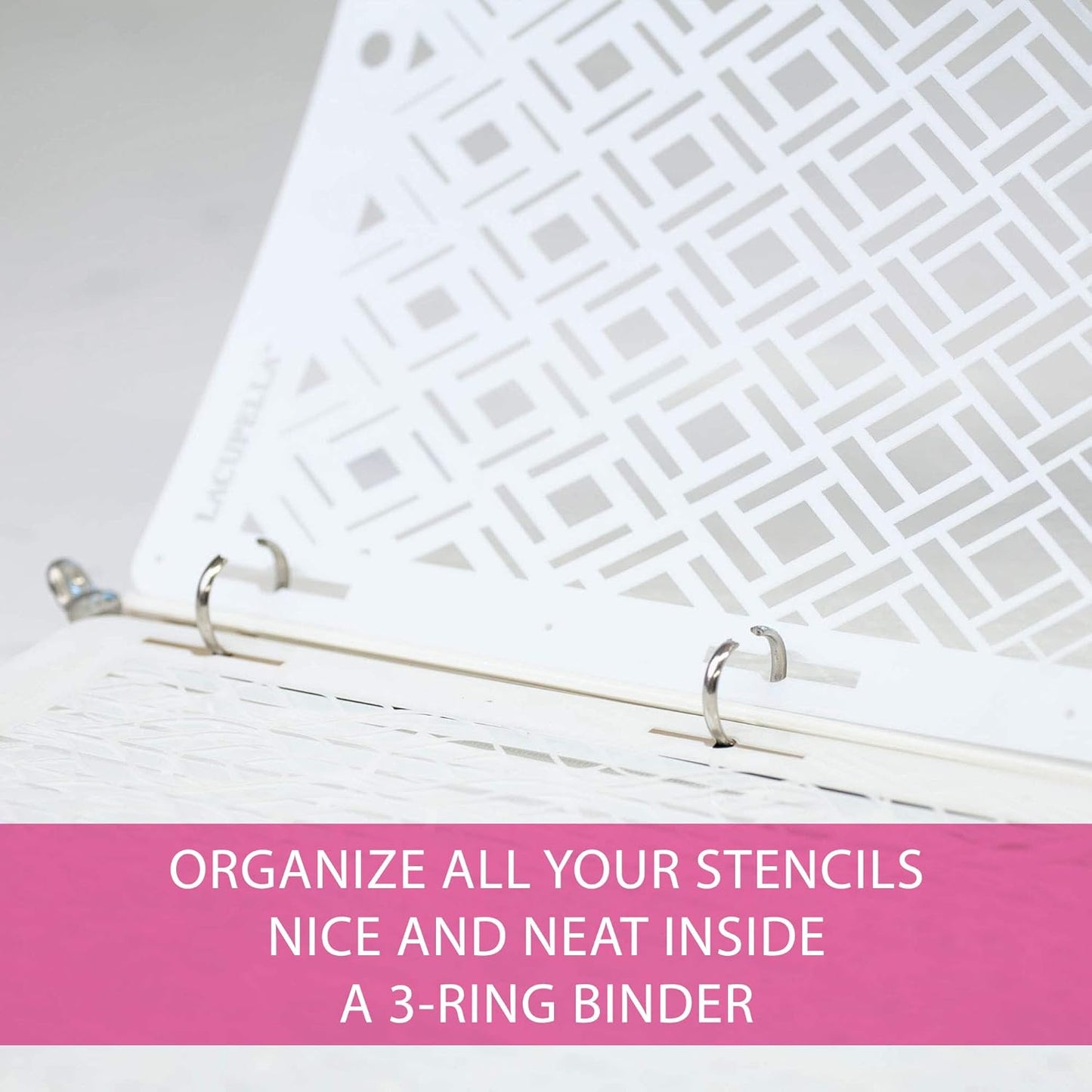 Cake Decorating Stencil for Tall Buttercream Cake, Royal Icing, Ganache, Paint, Airbrush (IZMA)