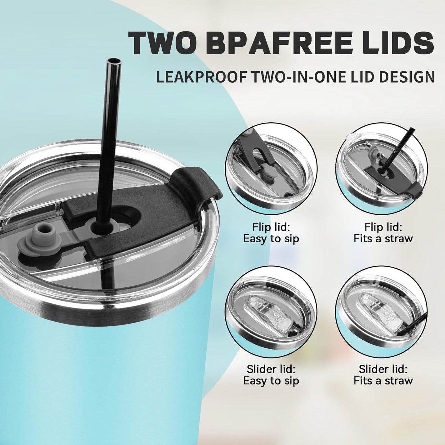 30 oz Tumbler with Lids and Straws, Stainless Steel Insulated Coffee Tumbler, Double Wall Vacuum Insulated Travel Mug Cup, Leakproof Thermal Coffee Cup for Hot and Cold Drinks (dark green)